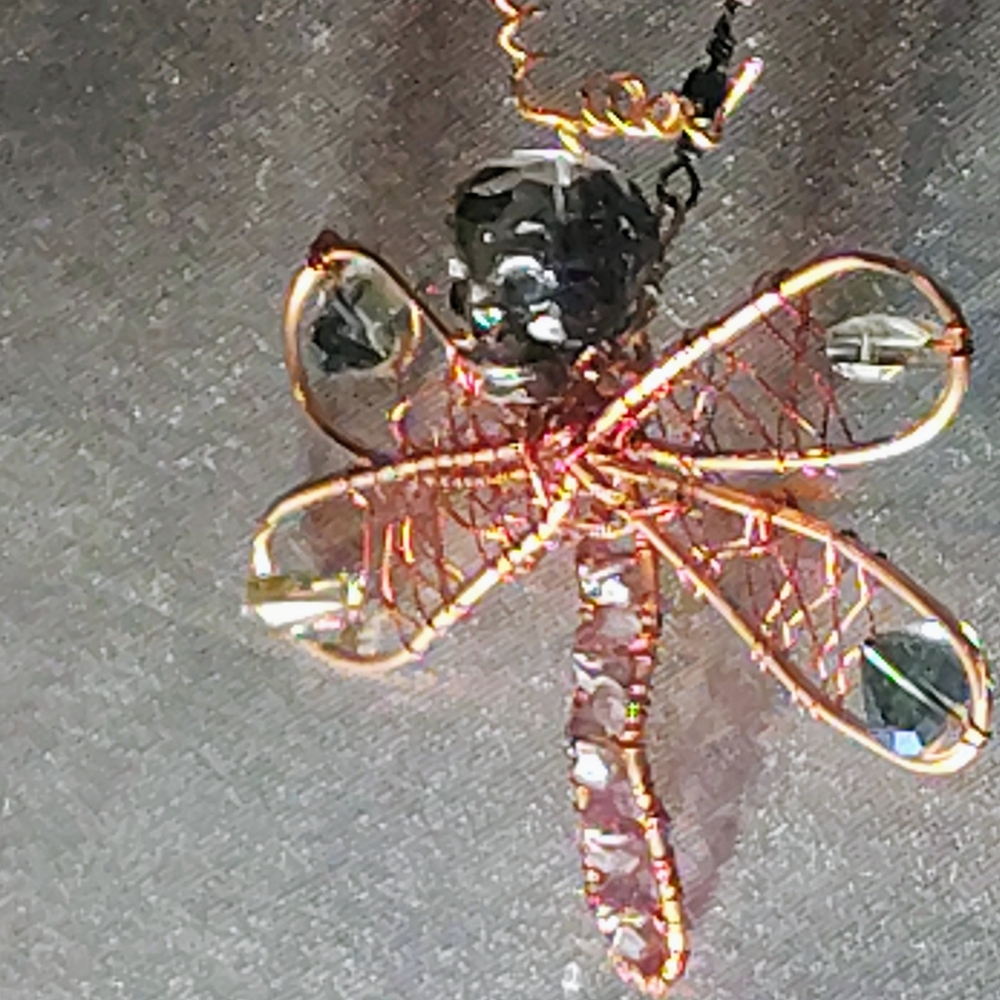 Elegant Dragonfly Reptile Habitat Ornament